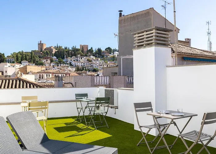 H2Granada en Centro Terraza-solarium&Parking
